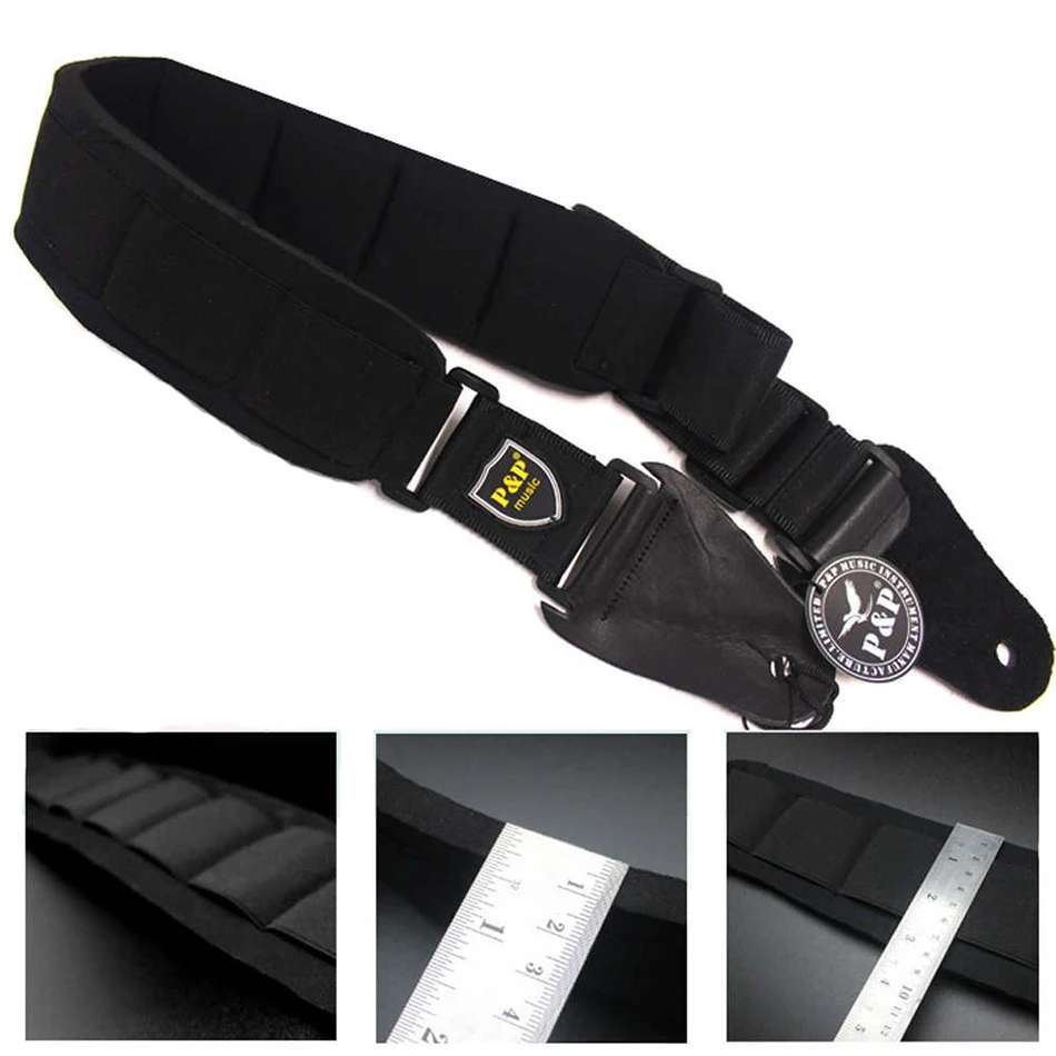 freies verschiffen berufs eva verdickung padded gitarre strap akustische elektrische gitarre bass strap reduzieren druck free global shipping