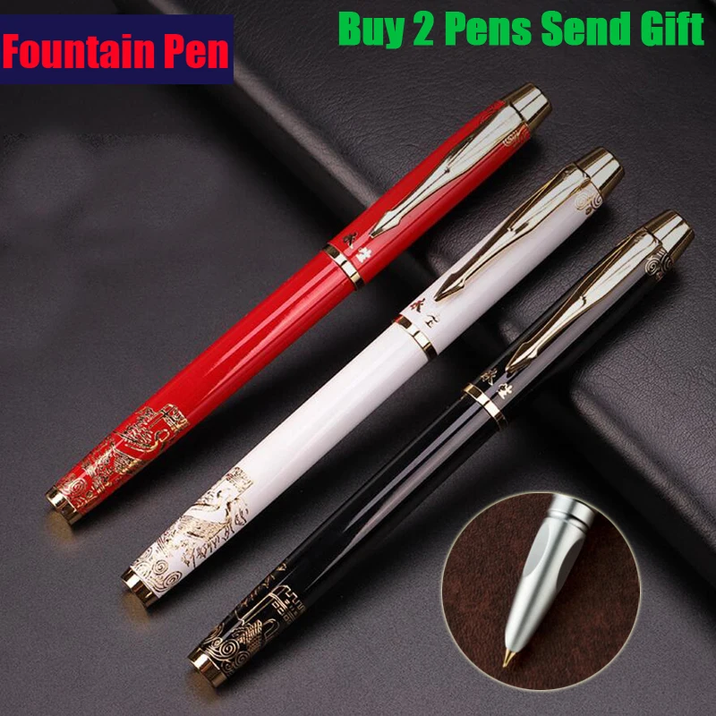 Бесплатная доставка роскошная брендовая перьевая ручка Офисная искусственная