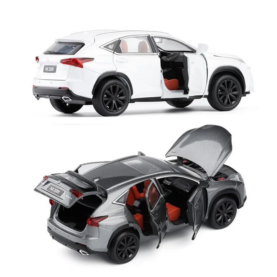 1:32 Подлинная авторизация Lexus Nx200t игрушечный автомобиль из сплава Серебряная