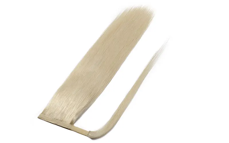 SEGO, 1"-22", 80 г-95 г, магические хвосты для наращивания, человеческие волосы, прямые, не Реми, бразильские, на ремешке, вокруг конского хвоста, для женщин