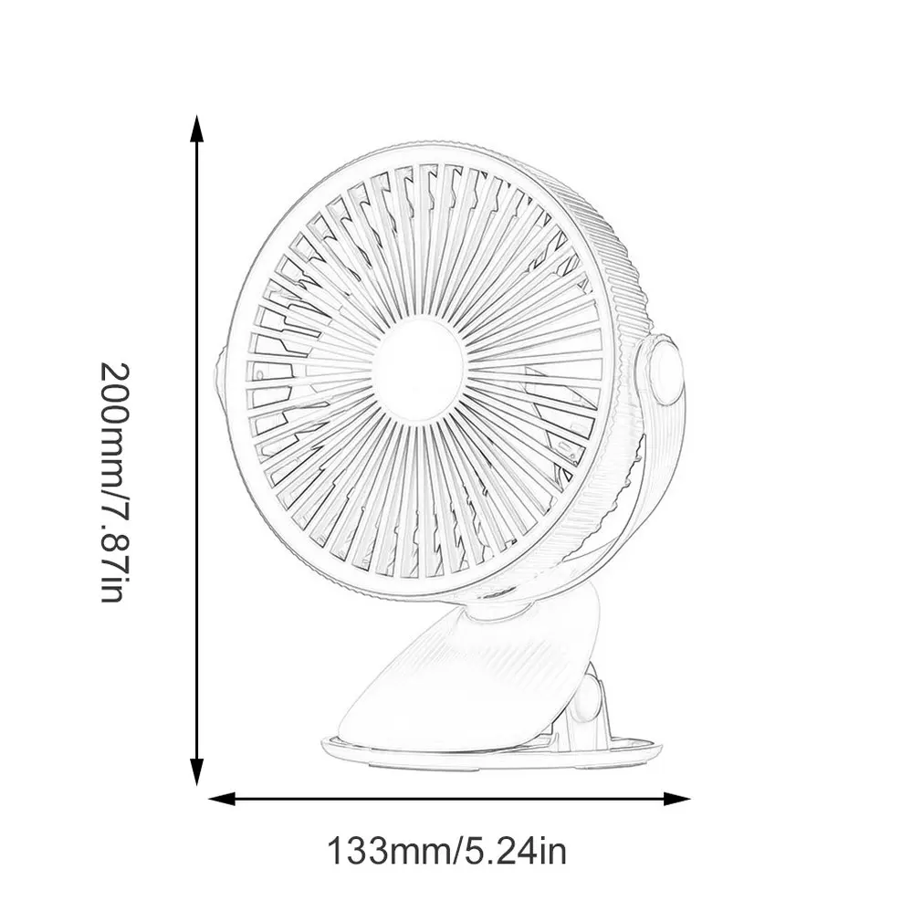 

Multi-Function Desktop Clip Fan Mini Portable Large Wind Small Fan Usb Rechargeable Home Handheld Fan