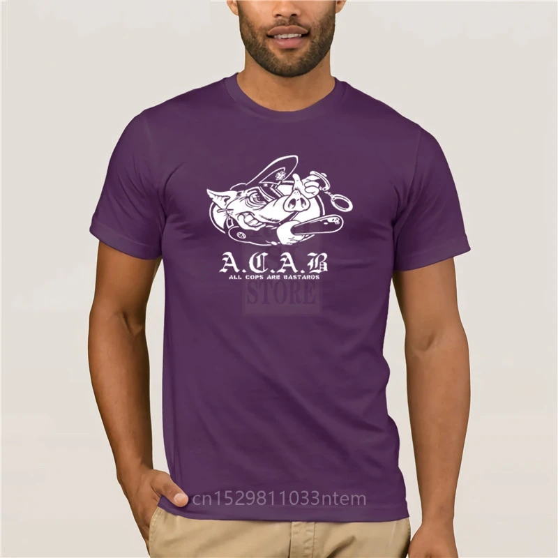 

Tshirt a c a b all cops are bastards D casual o-neck loose summer T shirt for men
