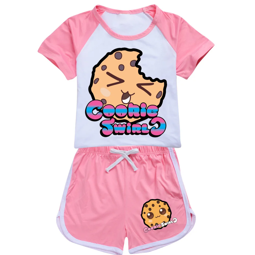 New Kids Cookie Swirl C Clothes Cotton Sport Tracksuits T-shirts Sweatshirt Suit Cartoon Set Teenager Baby Boys Girls Clothing