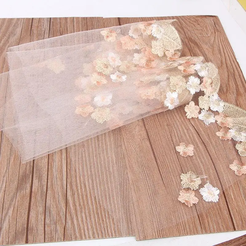 21x90 см с кружевным плетением корейский стиль юбка вышивкой ручной работы