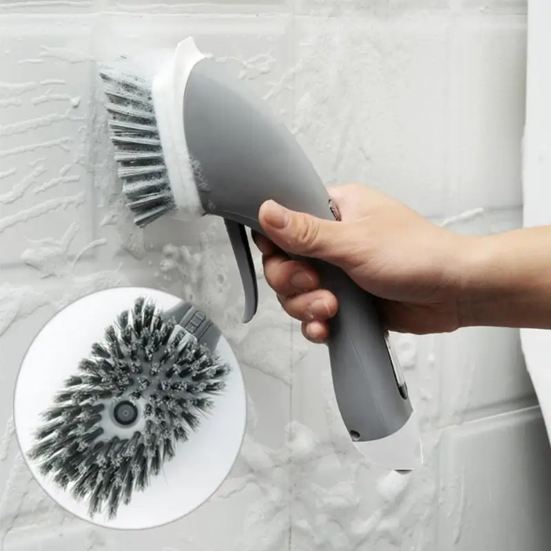 

Automatic Add Detergent Cleaning Brush Portable Cleaning Brush Long Anti-skid Handle Automatic Add Detergent Kitchen Tools