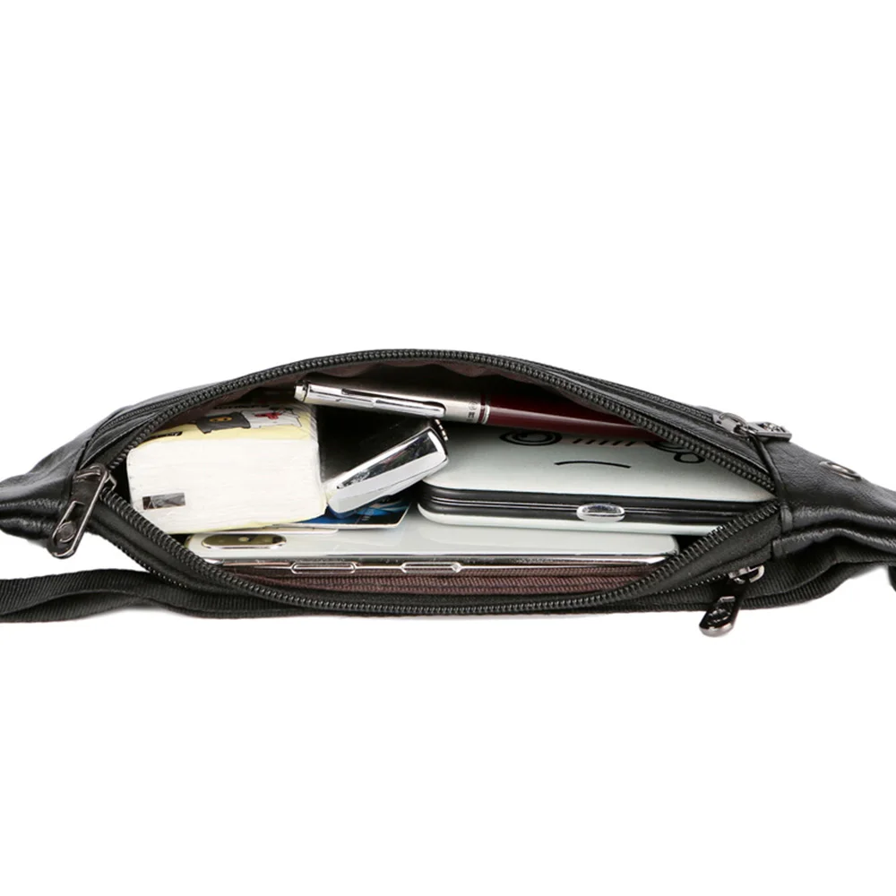 Мужские сумки через плечо из искусственной кожи повседневные маленькие