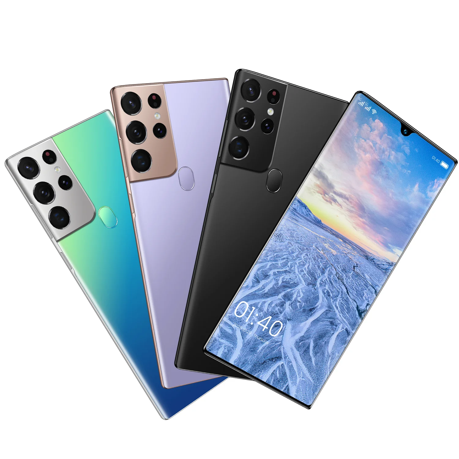 

S21U 6.9 Inch 8+256GB 10 Core 5G Fingerprint Unlock Smart Phone 32MP+64MP Water Drop Screen 6800mAh Mobile Cell Phones