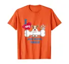 Джек Рассел футболка с фотографией терьера-футболки с надписью I Love My ОГД