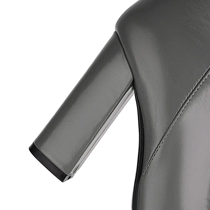 Женские сапоги до колена красные синие черные серые из искусственной замши с