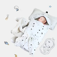 baby sleeping bag extract envelope 100 cotton newborn cocoon for winter warm wrap swaddle bags blanket super soft head protect
