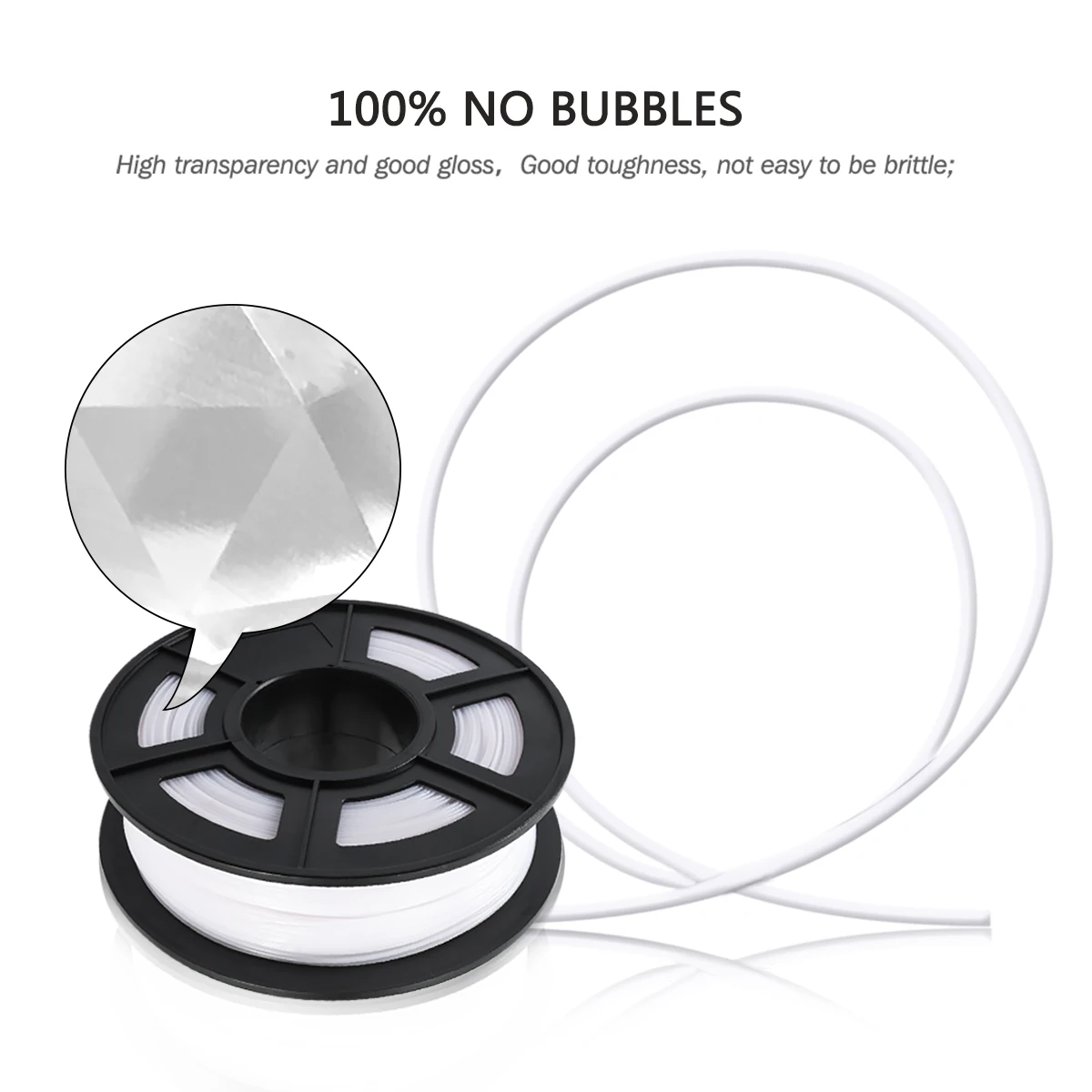 KAIGE 3D Printer Filament PETG 1.75mm 2KG Tolerance +/-0.02mm 3D Printing Filament Low shrinkage ROSH Certificate For 3D Print