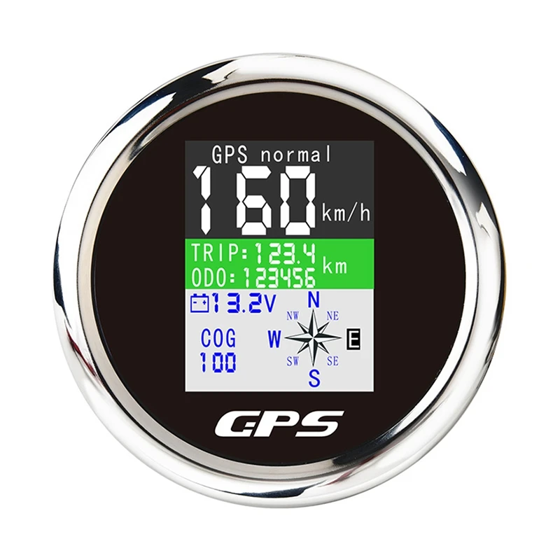 

85mm Smart GPS Speeeter Waterproof TFT Sn Digital Tachometer Oeter with GPS Antenna for Car Boat Motorcycle