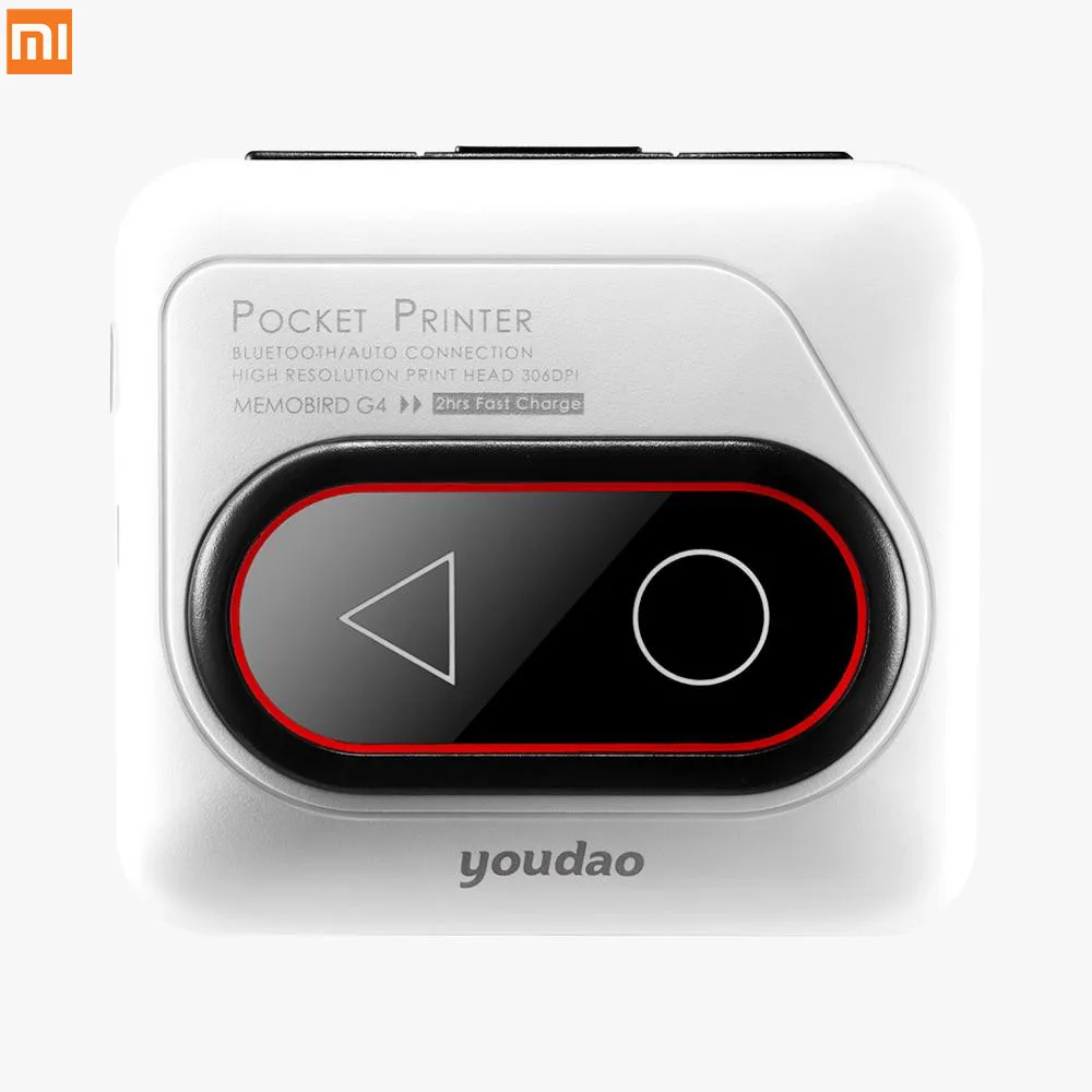 Оригинальный Xiaomi Youdao мини беспроводной термальный фотопринтер Карманный