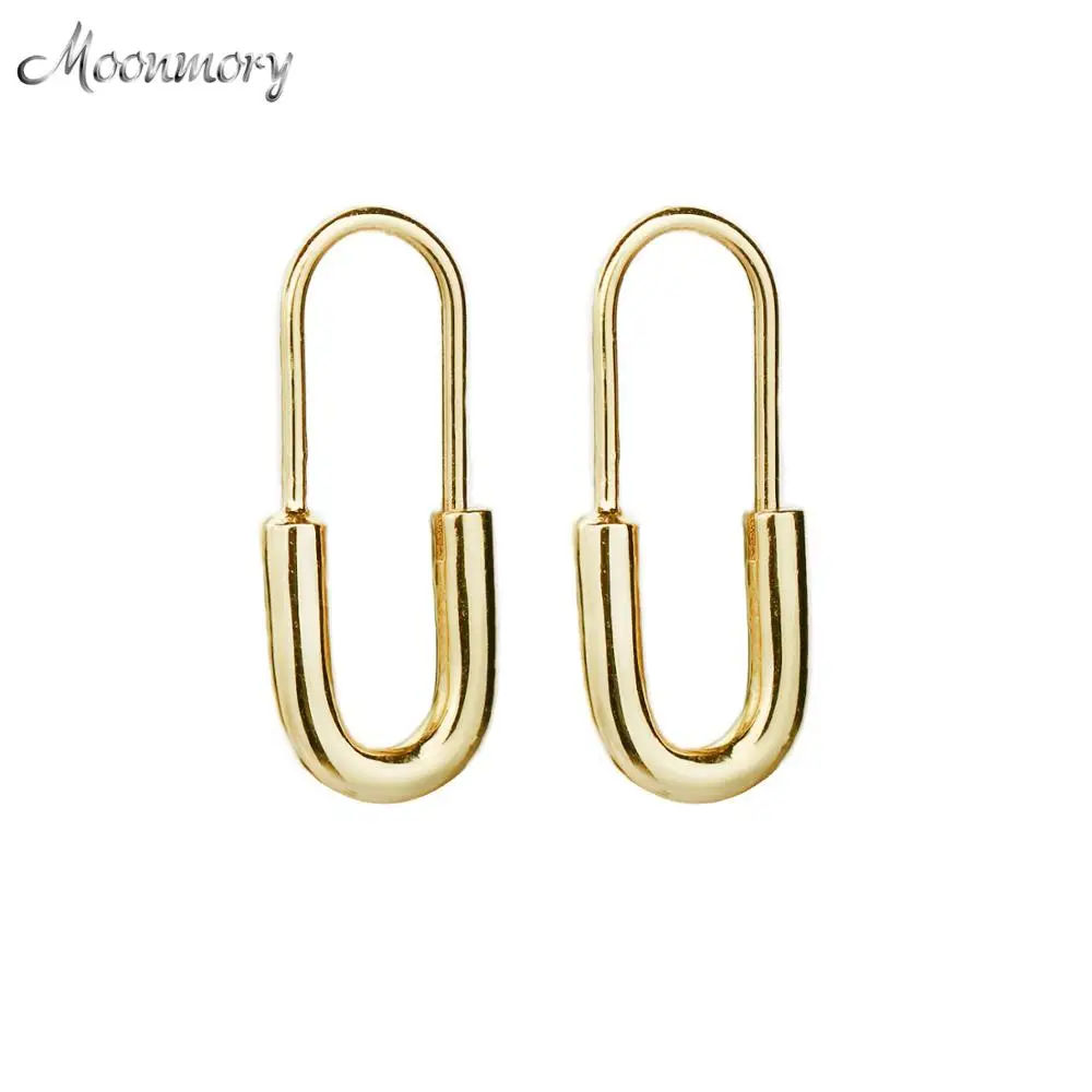 Женские серьги клипсы Moonmory простые из стерлингового серебра 925 пробы с застежкой
