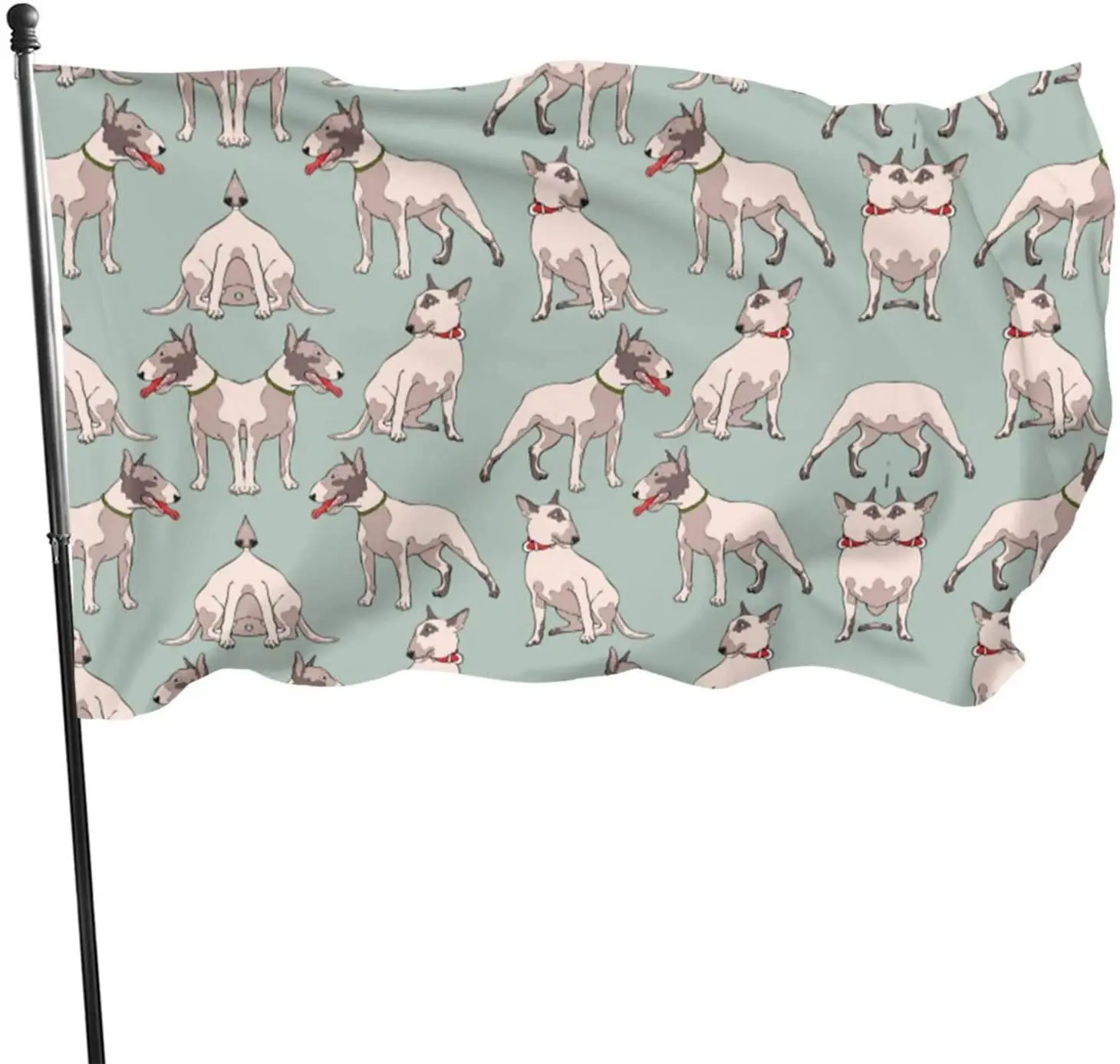 

Флаг Бультерьера для помещений и улицы, домашний флаг, устойчивый к УФ выцветанию Садовый флаг 3x5 футов, баннер