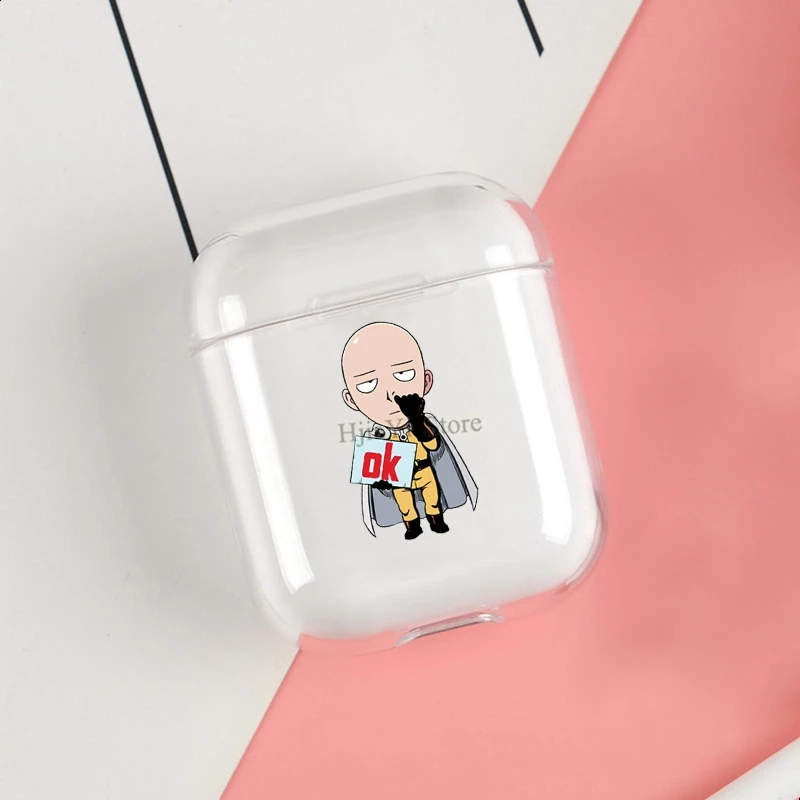 

ANIME One Punch Man Saitama Funny Soft TPU Case For Apple Airpods 1/2 Protective Cases Bluetooth Wireless Earphone Cover