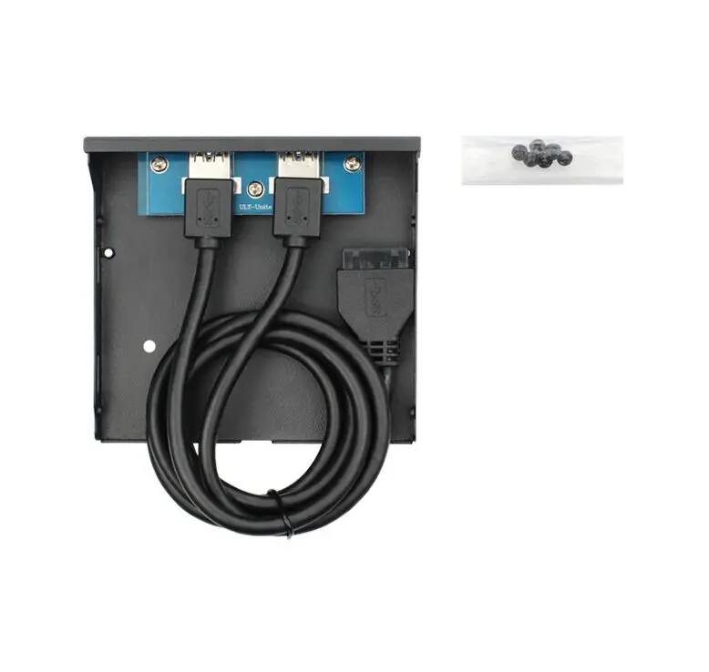 Great Q флоппи диск USB 3.0 20 Pin 2 порта Передняя панель узловой отсек кабель