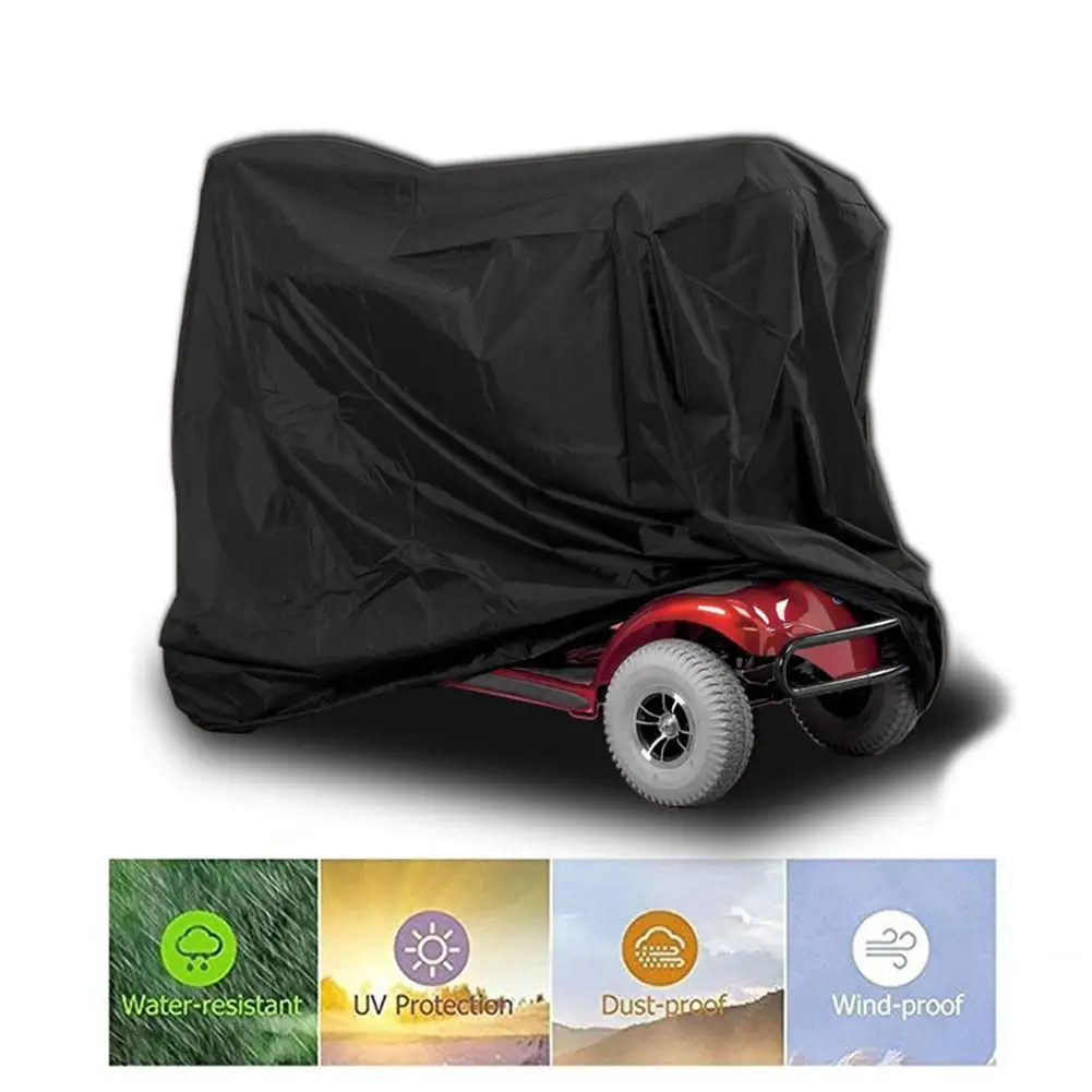 

Indoor Outdoor Heavy Duty Folding 190D Oxford Mobility Scooter Storage Rain Covers UV Protector Waterproof Universal170X61X117cm