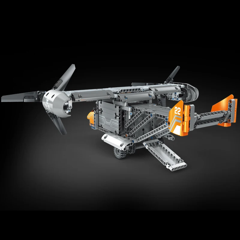 Строительный блок формы King технический военный самолет истребитель 588 шт.