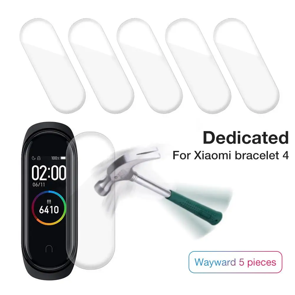 

Гидрогелевая защитная пленка высокой четкости Взрывозащищенная прочная закаленная пленка для смарт-браслета Xiaomi Mi Band 4