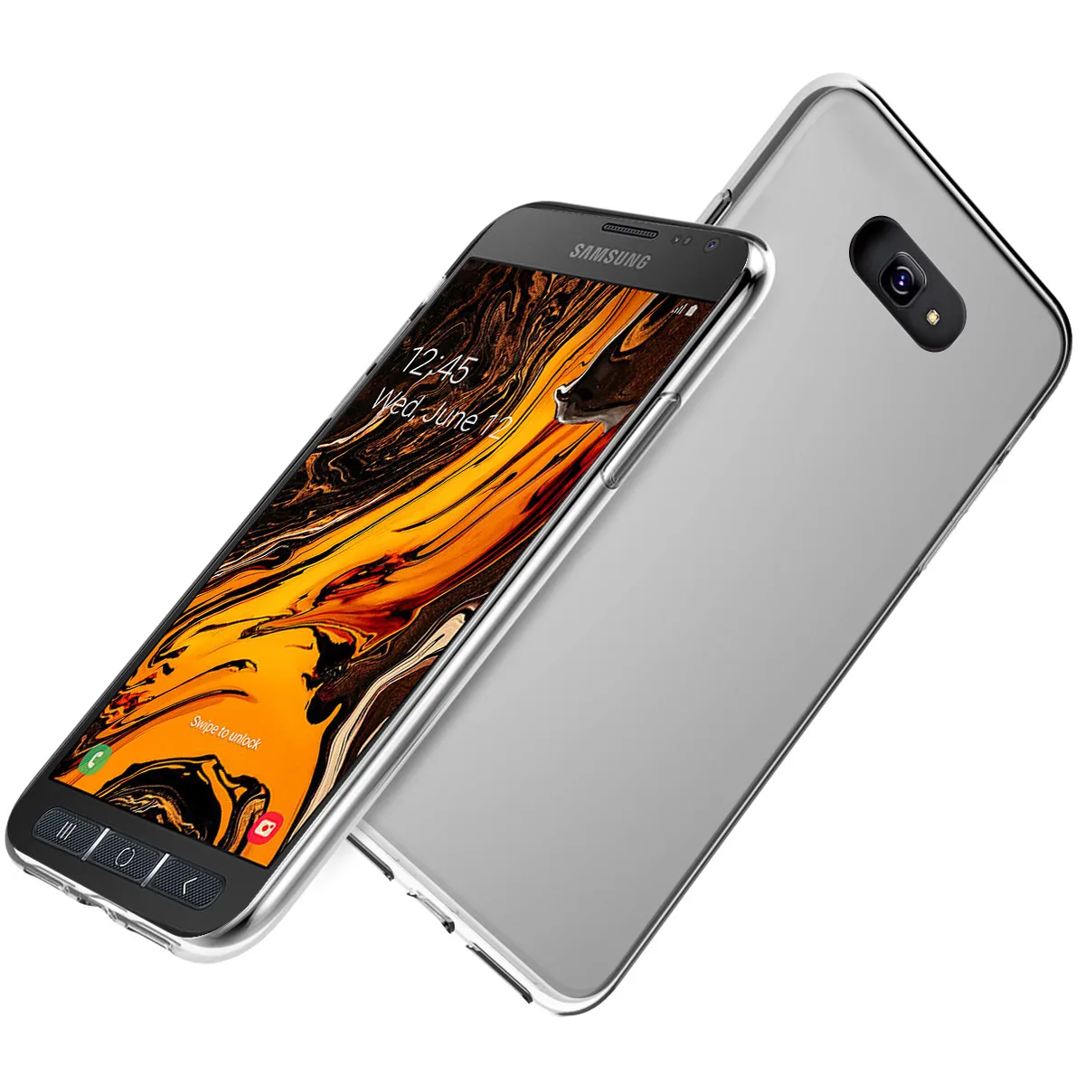 Для Samsung Galaxy Xcover 4S прозрачный тонкий мягкий ТПУ противоударный силиконовый чехол