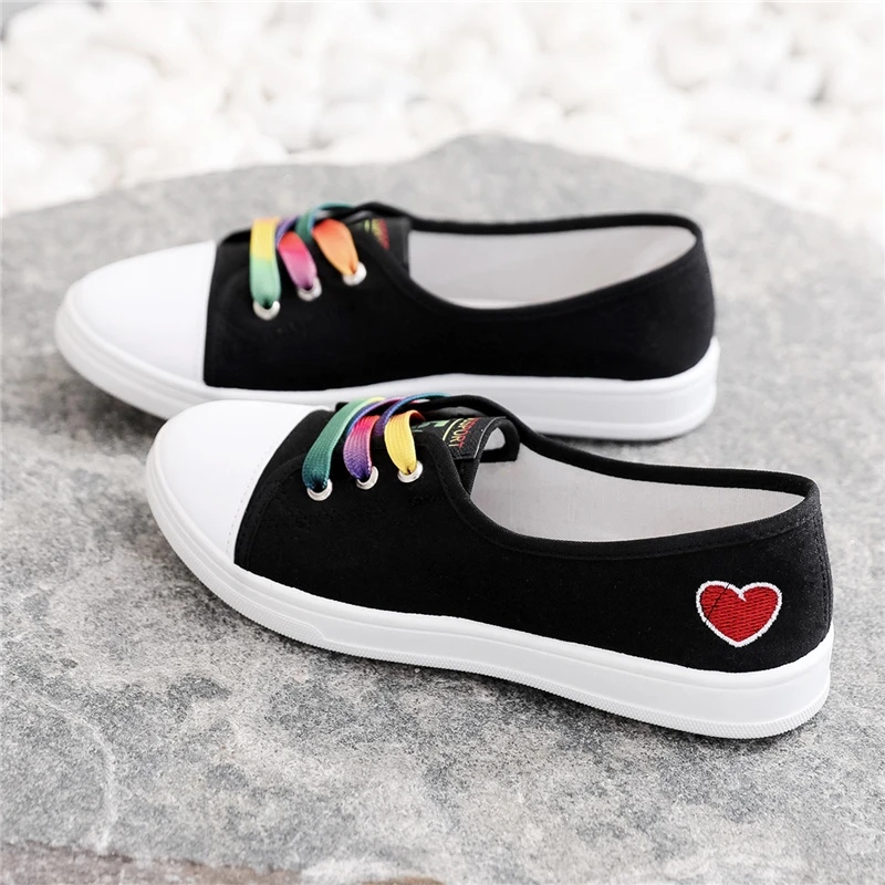 

Women's canvas shoes, Korean new cloth shoes, pregnant women's small white board shoes