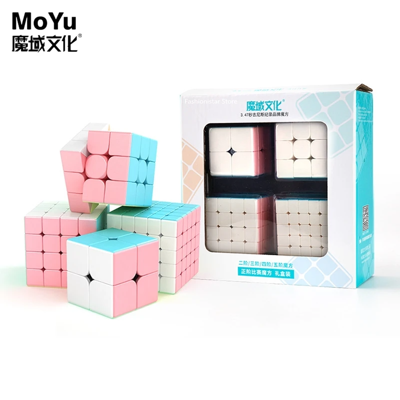 

MOYU CUBE 2x2 3x3 4x4 5x5 Magic cube Professional Speed cube cubo magico Festival Gifts 4 in1 Puzzle cube Box Set Gift For Kids