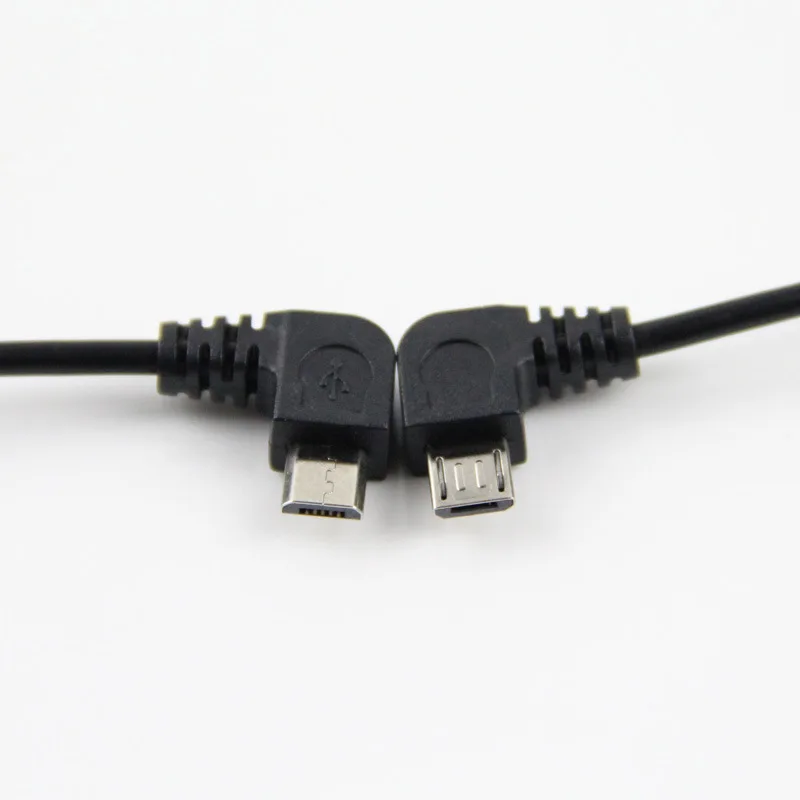Протестированный под прямым углом Женский USB на штекер Micro USB OTG кабель адаптер для samsung LG Xiaomi Android телефон для флеш-накопителя