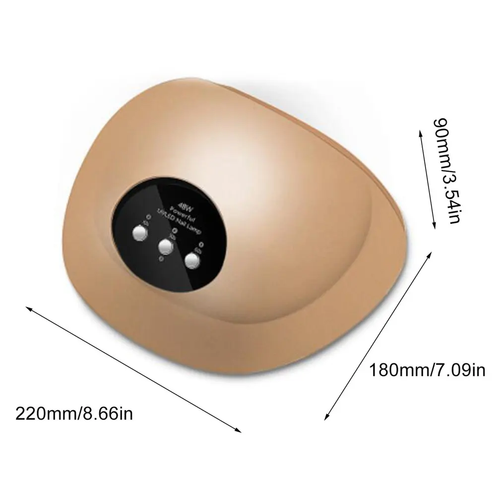 

BEVILI Manicure 48w Intelligent Induction Dual Light Source Phototherapy Nails Led Light Therapy Baking Lamp Nail Dryer