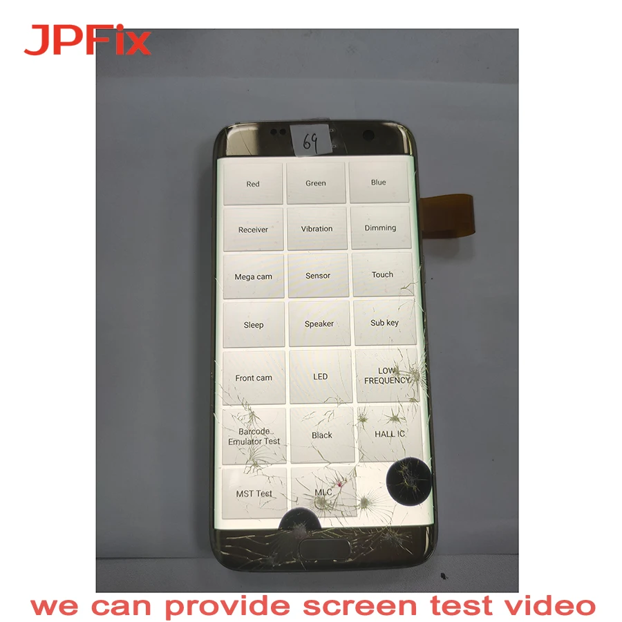 Super AMOLED дисплей JPFix для Samsung Galaxy S7 Edge G935 ЖК-дисплей с трещинами дефектный сенсорный