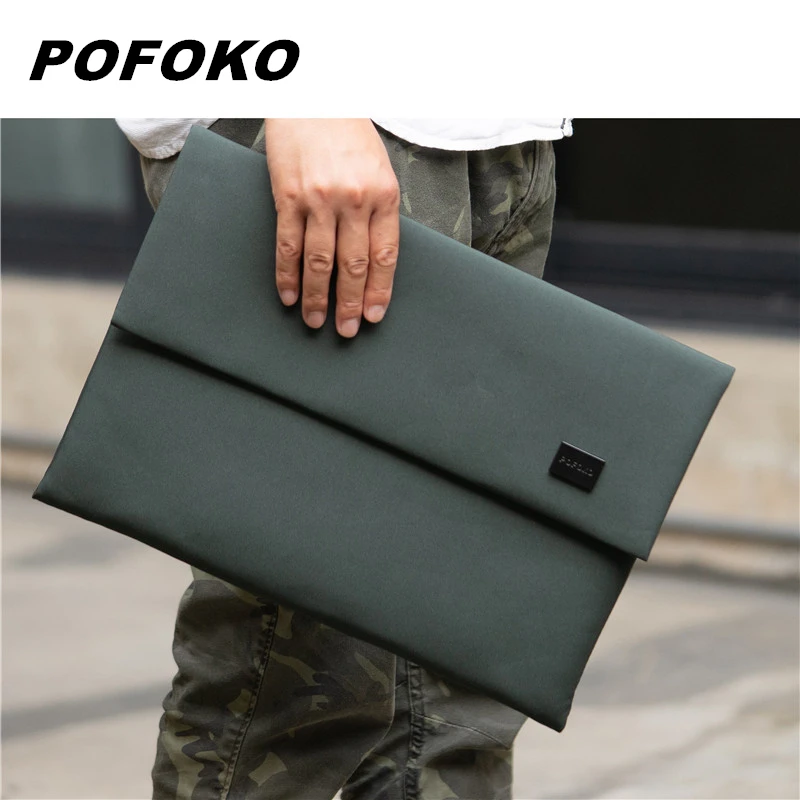 Брендовая сумка для ноутбука Pofoko 12 13 14 15 дюйма деловой мужской и женский