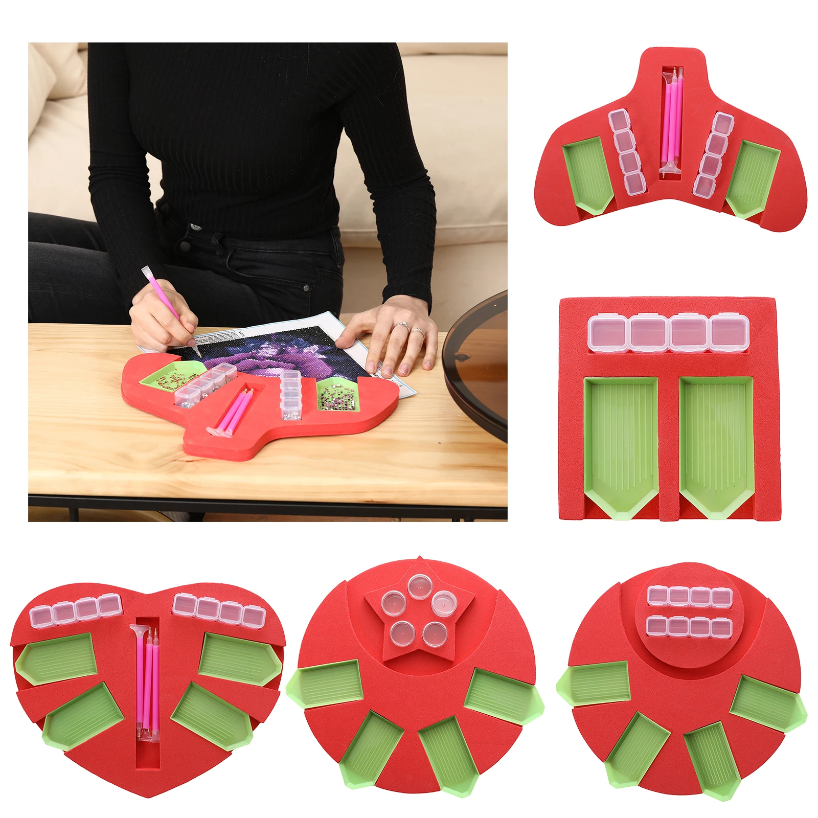 

Diamond Painting Trays DIY Tools Accessories Rhinestone StonesHolder Storage Box