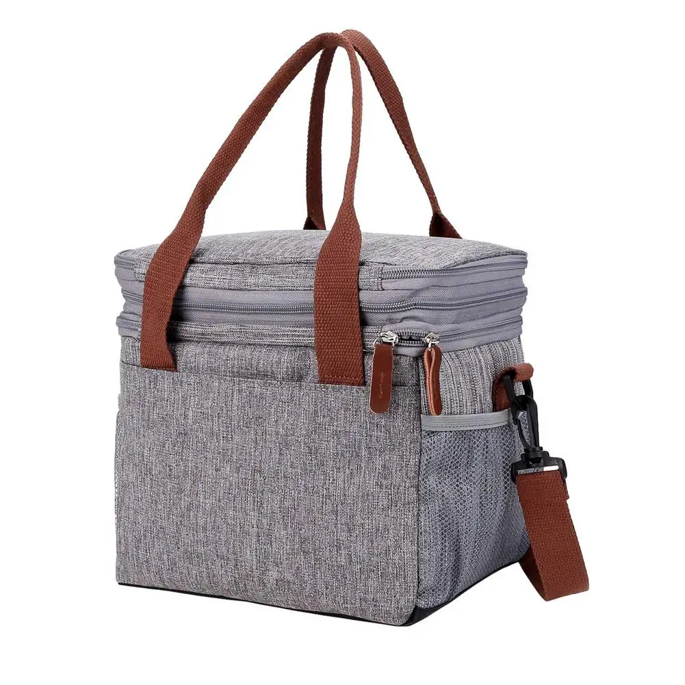 

Insulated Lunch Bag Leak-proof Cooler Tote Bag With Adjustable Shoulder Strap Waterproof Multi-compartment Lunch Bag Reusable