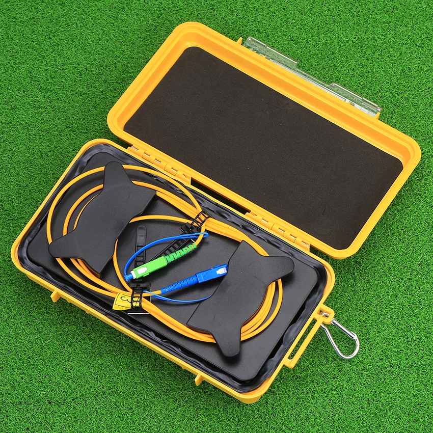 Волоконно оптический OTDR Расширенный пусковой кабель коробка 1 км одиночный режим