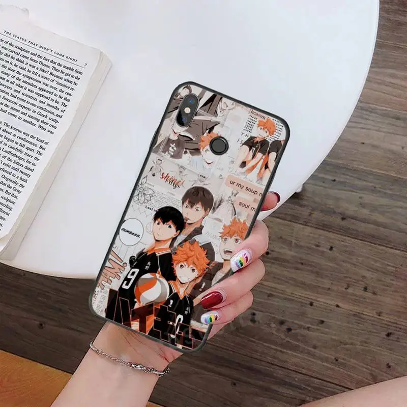 

Haikyuu anime cartoon cute Phone Case For Xiaomi Redmi note 4 4X 8T 9 9s 10 K20 K30 cc9 9t pro lite max