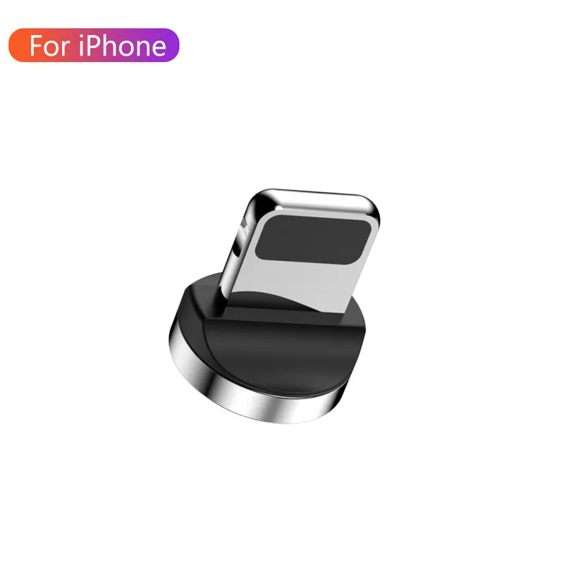 only iOS Plug 1 м 2 м Магнитный Micro USB кабель для iPhone X XS samsung Android Phone 3A Быстрая зарядка usb type C кабель магнитное зарядное устройство провод шнур - Цвет: only iOS Plug