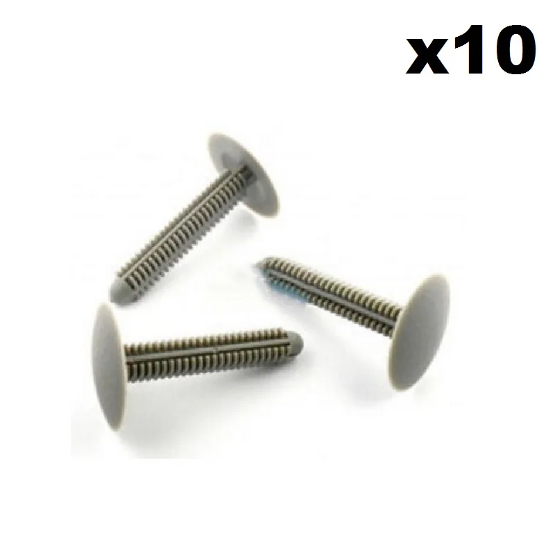 10x крепежные зажимы для переднего сиденья Range Rover P38 Fir Tree-серый и длинный стержень |