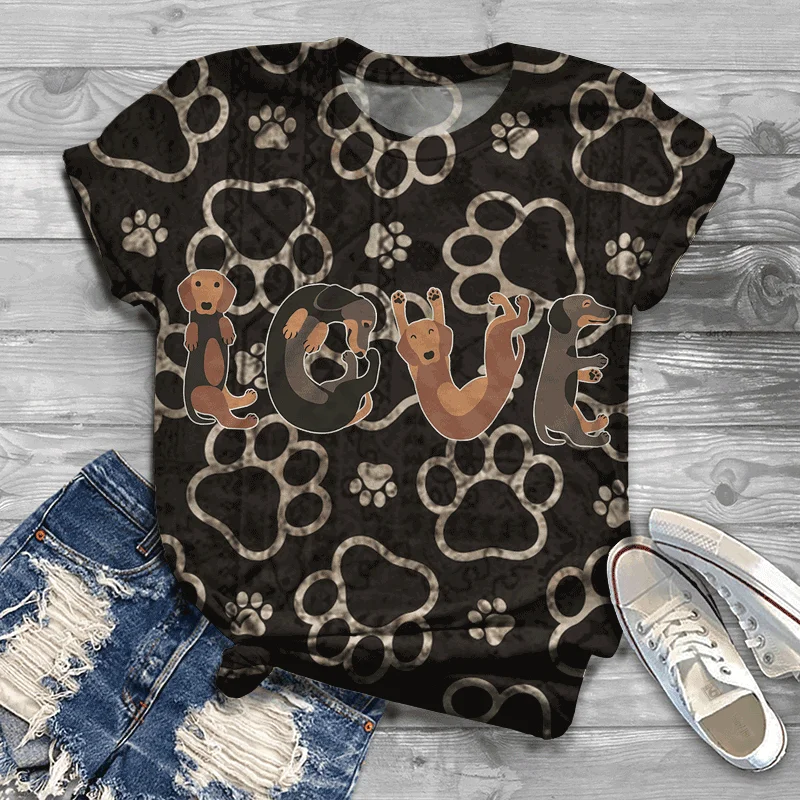 

Ladies T-shirt Fashion Trend Cute New Ladies T-shirt Harajuku Ladies T-shirt 2021 Large Size Small Size