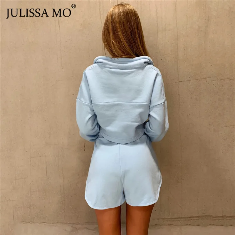 Женский спортивный костюм JULISSA MO из двух предметов розовый топ с капюшоном и