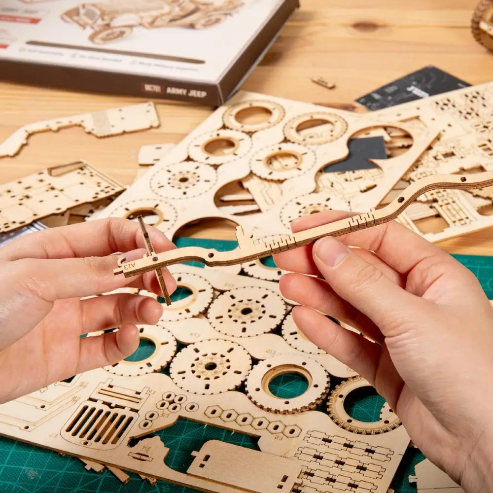 ROKR модель поезда 3D Деревянный DIY домашний декор сборка локомотива строительные