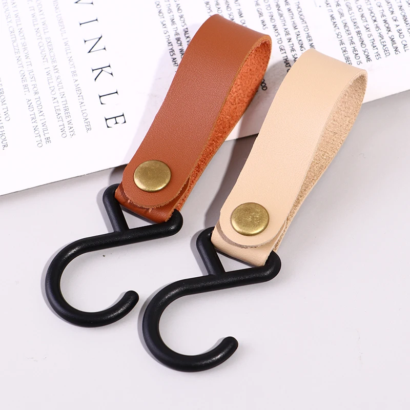 

Outdoor PU Leather Hooks Portable Camping Tripod Clothes Storage Hanger Hook for Camp Hiking Supplies