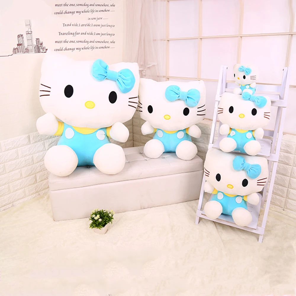 20 см * 80 Высокое качество Кристалл супер мягкий милый hello kitty кошка плюшевая кукла