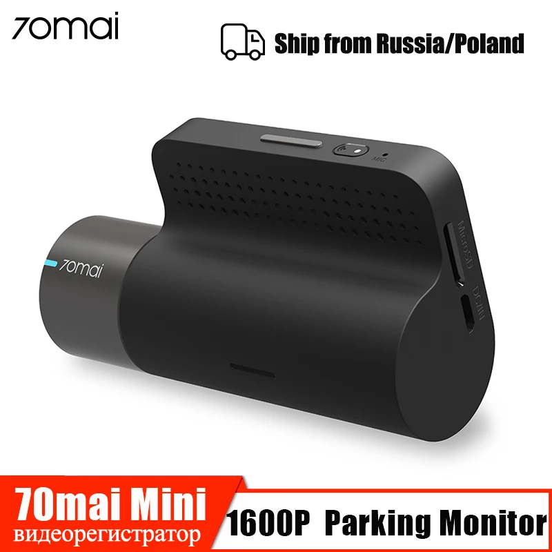 Смарт видеорегистратор 70mai Wi Fi 1600P HD ночное видение g сенсор приложение 140 широкий