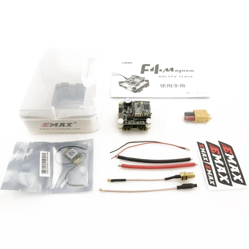 Emax F4 Magnum Все в одном FPV стек башня система OSD 4 1 BLHeli_S 30A ESC VTX FrSky XM + RX для