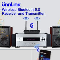 unnlink wireless bluetooth 5 0 receiver and transmitter 80 meter adapter audio bluetooth dongle for pc laptop phone amplifier tv