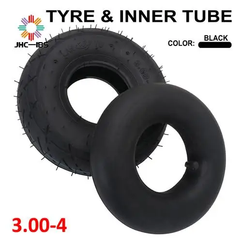 

10*3.0 High Quality Tyre 3.00-4 (10"x3", 260x85) Tube Tire Wheels Fits Mini 2 Stroke Quad For Knobby Scooter ATV Go Kart