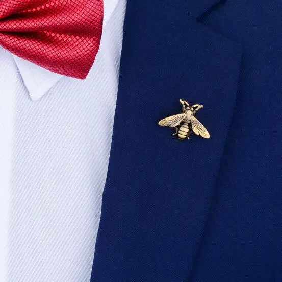 Винтажные бронзовые броши в виде пчелы 10 шт./лот эмалированная брошь насекомого