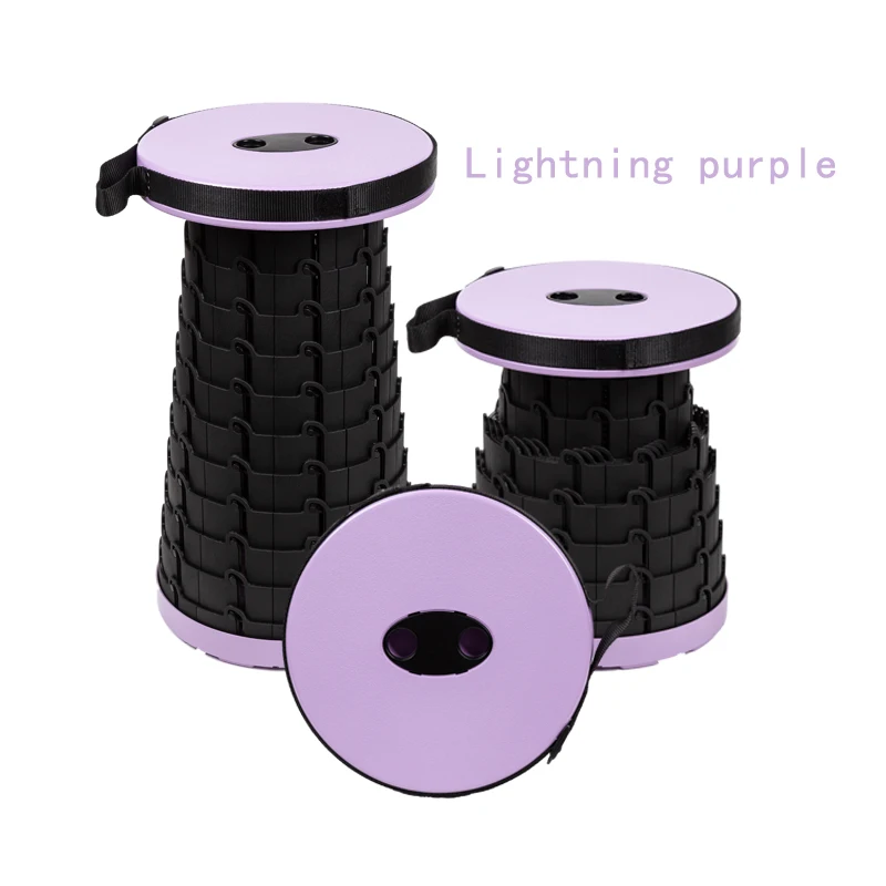 purple Открытый складной портативный стул рыбалка кемпинг барбекю очереди Туризм Сверхлегкий складной выдвижной стул пляж сад сиденье - Цвет: purple
