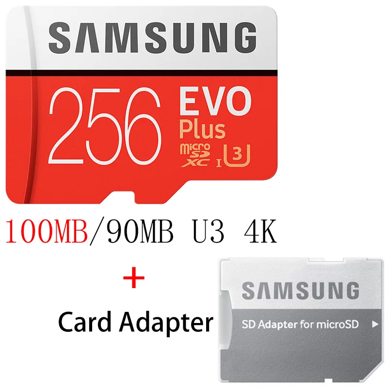 MB-MC256G-KT5 Карта памяти SAMSUNG EVO 32 64 128 Гб Micro SD 128 ГБ 32 ГБ 64 Гб 256 ГБ 512 Гб Micro SD карта SD/TF флэш-карта microSD carte для телефона - Емкость: MB-MC256G-KT5