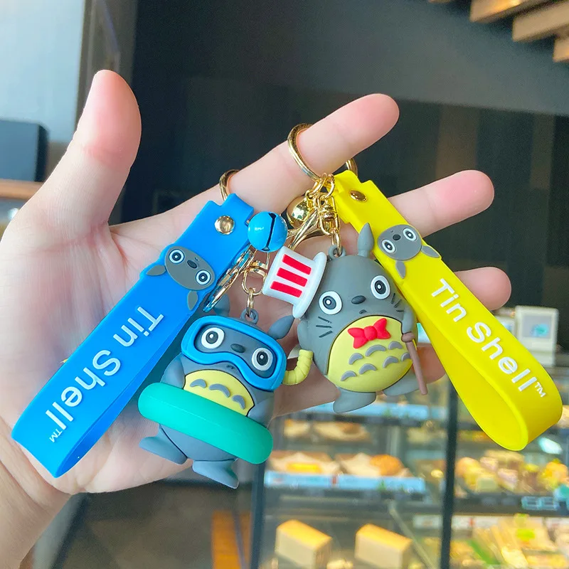 

Keychain Silicone Totoro Doll Cute Cartoon Gift Lovers Key Bag Pendant PVC